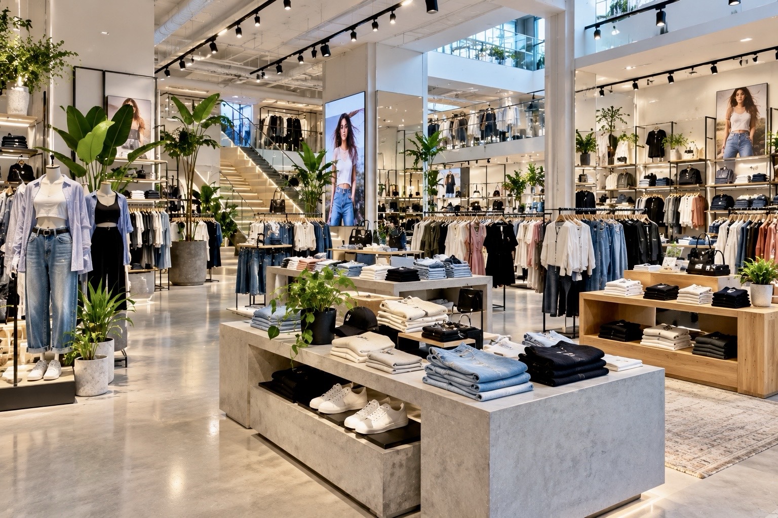 Clothing store interior